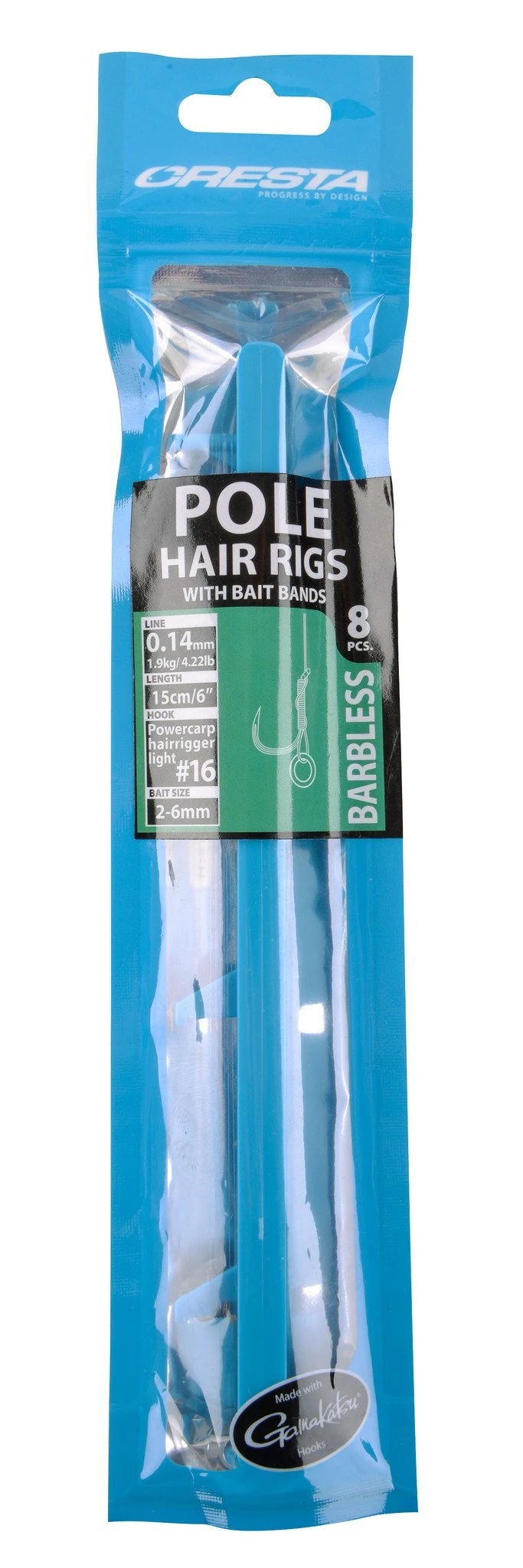 Cresta Pole Hairrigs + Band Barbless 4 Cresta Pole Hairrigs + Band Barbless - Afbeelding 2