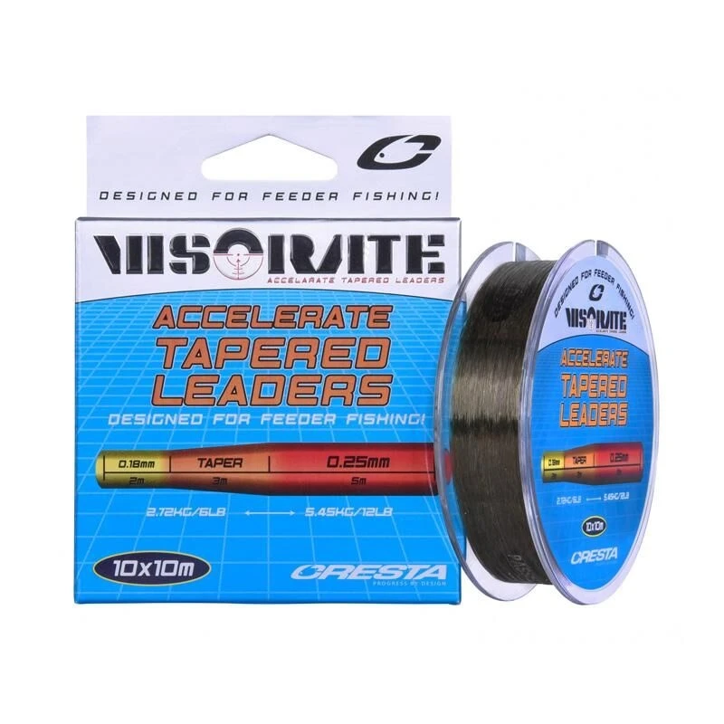 Cresta Visorate Accelerate Tapered Leaders 0.18-0.25mm 3 Cresta Visorate Accelerate Tapered Leaders 0.18-0.25mm