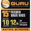 Guru 15” Feeder Hair Rig Extra Strong -Visuitrusting guru 15 feeder hair rig extra strong