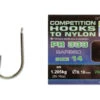 PR 333 Competition Hook To Nylon 8” -Visuitrusting preston innovations pr 333 competition hook to nyl